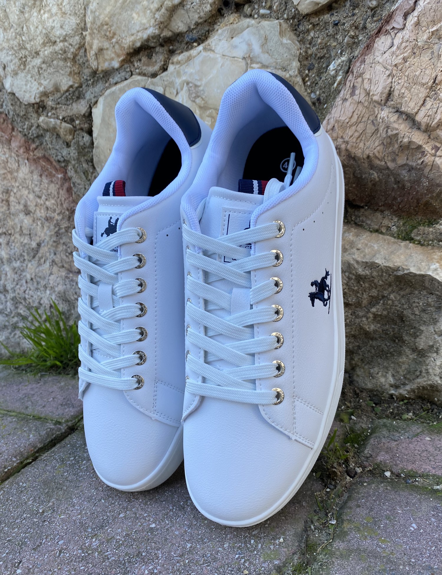 US GRAND POLO ανδρικά λευκά casual sneakers GPM524000 φωτογραφία